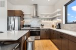 All high-end stainless steel appliances